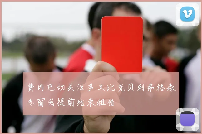 费内巴切关注多夫比克贝利弗格森冬窗或提前结束租借