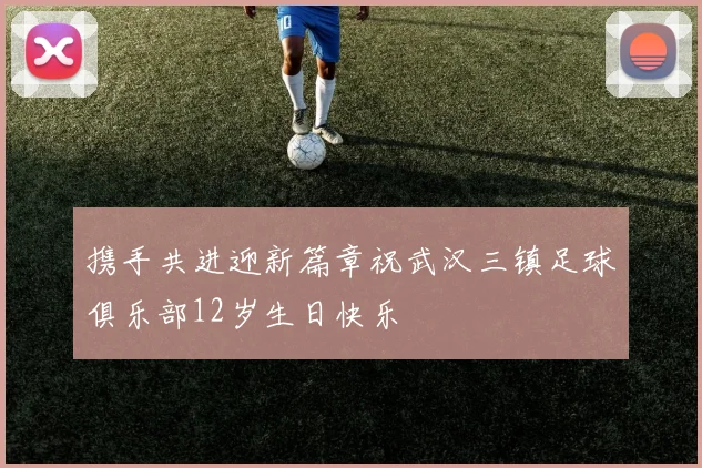 携手共进迎新篇章祝武汉三镇足球俱乐部12岁生日快乐